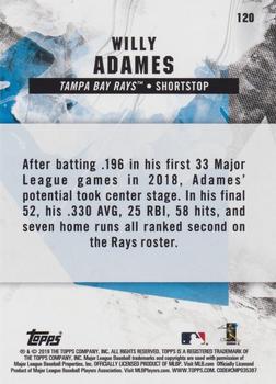 2019 Topps Fire - Blue Chip #120 Willy Adames Back