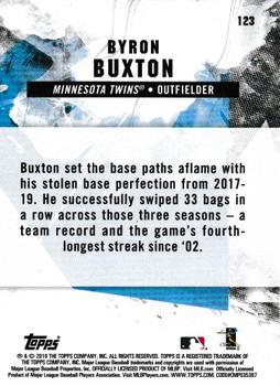 2019 Topps Fire - Blue Chip #123 Byron Buxton Back