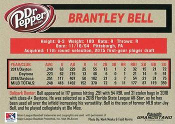 2019 Grandstand Chattanooga Lookouts #NNO Brantley Bell Back