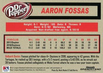 2019 Grandstand Chattanooga Lookouts #NNO Aaron Fossas Back