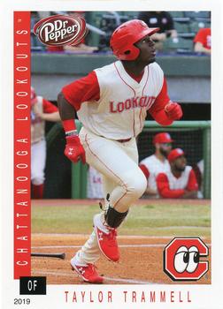 2019 Grandstand Chattanooga Lookouts #NNO Taylor Trammell Front