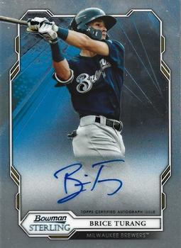 2019 Bowman Sterling - Prospect & Rookie Autographs #BSPA-BT Brice Turang Front