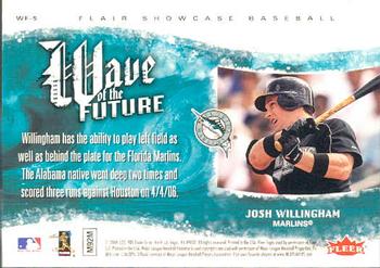 2006 Flair Showcase - Wave of the Future #WF-5 Josh Willingham Back