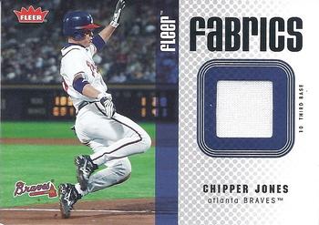 2006 Fleer - Fabrics #FF-CJ Chipper Jones Front