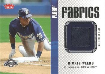 2006 Fleer - Fabrics #FF-RW Rickie Weeks Front