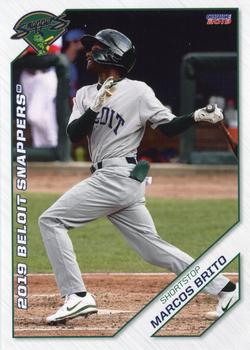 2019 Choice Beloit Snappers #2 Marcos Brito Front