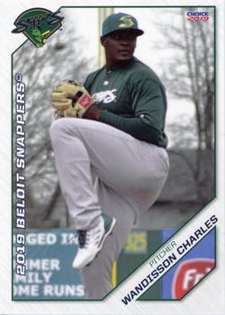 2019 Choice Beloit Snappers #4 Wandisson Charles Front