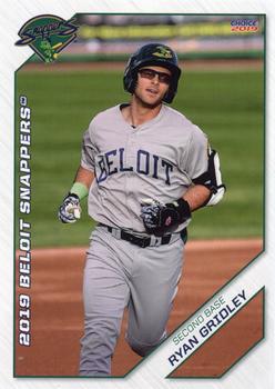 2019 Choice Beloit Snappers #15 Ryan Gridley Front