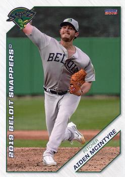2019 Choice Beloit Snappers #20 Aiden McIntyre Front