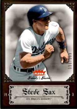 2006 Fleer Greats of the Game - Copper #88 Steve Sax Front