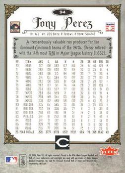 2006 Fleer Greats of the Game - Copper #94 Tony Perez Back