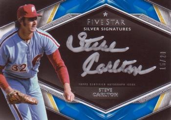 2019 Topps Five Star - Silver Signatures Blue #SS-SC Steve Carlton Front