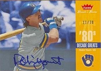 2006 Fleer Greats of the Game - Decade Greats Autograph #DEC-RY Robin Yount Front