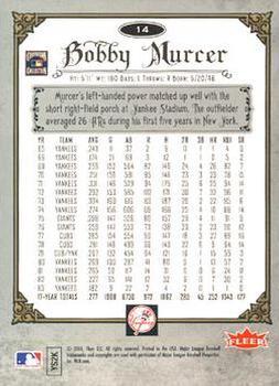2006 Fleer Greats of the Game - Pewter #14 Bobby Murcer Back