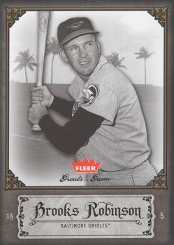 2006 Fleer Greats of the Game - Pewter #16 Brooks Robinson Front