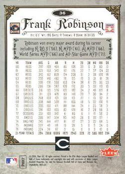 2006 Fleer Greats of the Game - Pewter #36 Frank Robinson Back