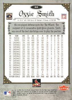 2006 Fleer Greats of the Game - Pewter #68 Ozzie Smith Back