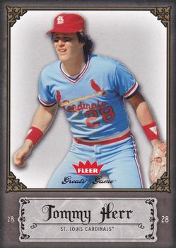 2006 Fleer Greats of the Game - Pewter #89 Tom Herr Front