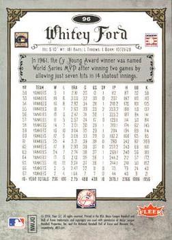 2006 Fleer Greats of the Game - Pewter #96 Whitey Ford Back
