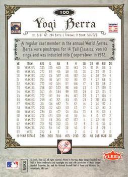2006 Fleer Greats of the Game - Pewter #100 Yogi Berra Back