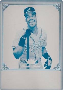 2006 Fleer Greats of the Game - Printing Plates Cyan #38 Fred McGriff Front