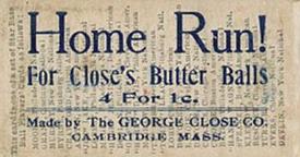 1911 George Close Candy (E94) #NNO Ty Cobb Back