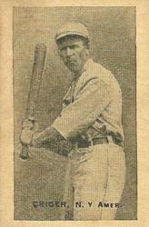 1911 Baseball Bats Candy #NNO Lou Criger Front