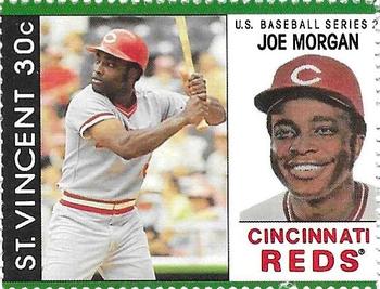 1989 St. Vincent Baseball Players Stamps #NNO Joe Morgan Front