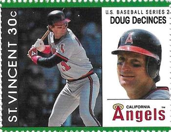 1989 St. Vincent Baseball Players Stamps #NNO Doug DeCinces Front