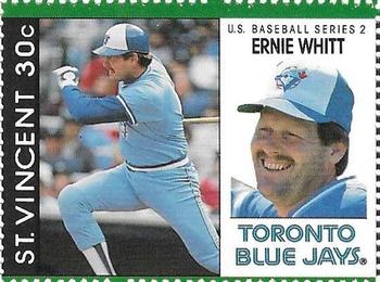 1989 St. Vincent Baseball Players Stamps #NNO Ernie Whitt Front