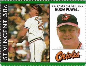 1989 St. Vincent Baseball Players Stamps #NNO Boog Powell Front