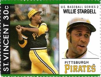 1989 St. Vincent Baseball Players Stamps #NNO Willie Stargell Front