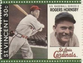 1989 St. Vincent Baseball Players Stamps #NNO Rogers Hornsby Front