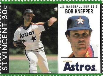 1989 St. Vincent Baseball Players Stamps #NNO Bob Knepper Front