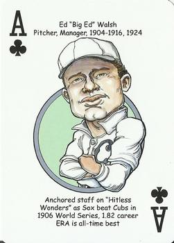 2011 Hero Decks Chicago White Sox South Side Edition Baseball Heroes Playing Cards #A♣ Ed Walsh Front