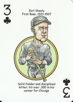 2011 Hero Decks Chicago White Sox South Side Edition Baseball Heroes Playing Cards #3♣ Earl Sheely Front