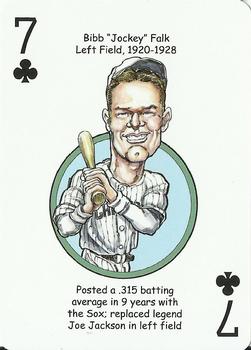 2011 Hero Decks Chicago White Sox South Side Edition Baseball Heroes Playing Cards #7♣ Bibb Falk Front