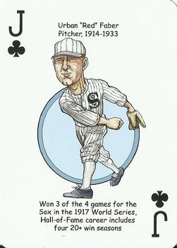 2011 Hero Decks Chicago White Sox South Side Edition Baseball Heroes Playing Cards #J♣ Red Faber Front
