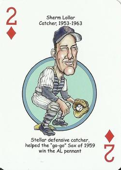 2011 Hero Decks Chicago White Sox South Side Edition Baseball Heroes Playing Cards #2♦ Sherm Lollar Front