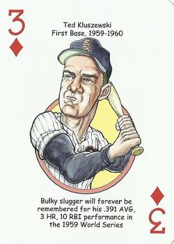 2011 Hero Decks Chicago White Sox South Side Edition Baseball Heroes Playing Cards #3♦ Ted Kluszewski Front