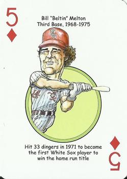 2011 Hero Decks Chicago White Sox South Side Edition Baseball Heroes Playing Cards #5♦ Bill Melton Front