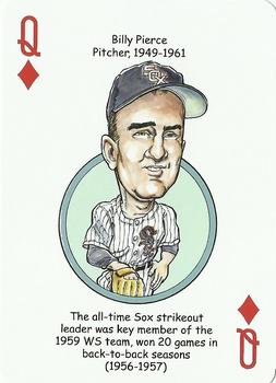 2011 Hero Decks Chicago White Sox South Side Edition Baseball Heroes Playing Cards #Q♦ Billy Pierce Front