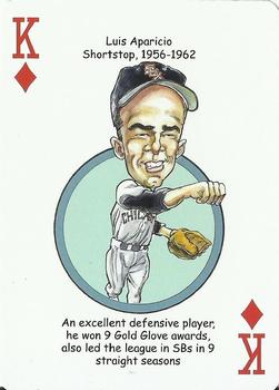 2011 Hero Decks Chicago White Sox South Side Edition Baseball Heroes Playing Cards #K♦ Luis Aparicio Front