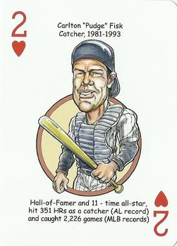 2011 Hero Decks Chicago White Sox South Side Edition Baseball Heroes Playing Cards #2♥ Carlton Fisk Front