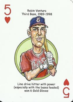2011 Hero Decks Chicago White Sox South Side Edition Baseball Heroes Playing Cards #5♥ Robin Ventura Front