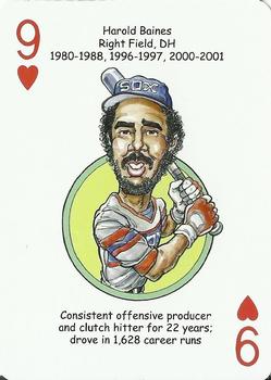 2011 Hero Decks Chicago White Sox South Side Edition Baseball Heroes Playing Cards #9♥ Harold Baines Front
