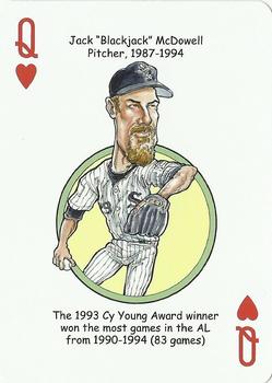 2011 Hero Decks Chicago White Sox South Side Edition Baseball Heroes Playing Cards #Q♥ Jack McDowell Front