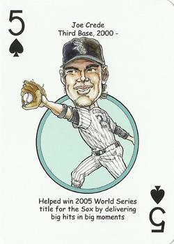 2011 Hero Decks Chicago White Sox South Side Edition Baseball Heroes Playing Cards #5♠ Joe Crede Front
