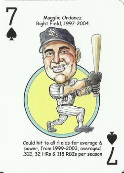 2011 Hero Decks Chicago White Sox South Side Edition Baseball Heroes Playing Cards #7♠ Magglio Ordonez Front