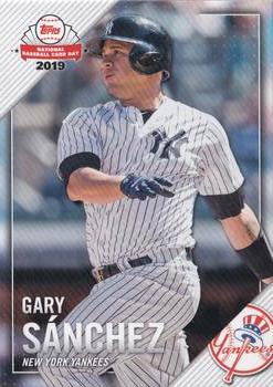 2019 Topps National Baseball Card Day - New York Yankees #NYY-9 Gary Sanchez Front
